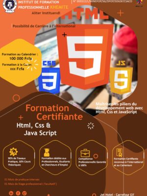 Formation HTML 5 , JavaScript , CSS3